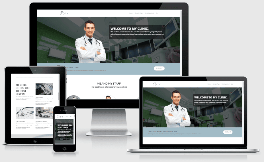 Divi Clinic Landing Page Layout for Divi Builder