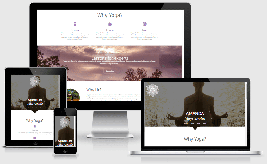 Yoga studio layout pack for Divi builder