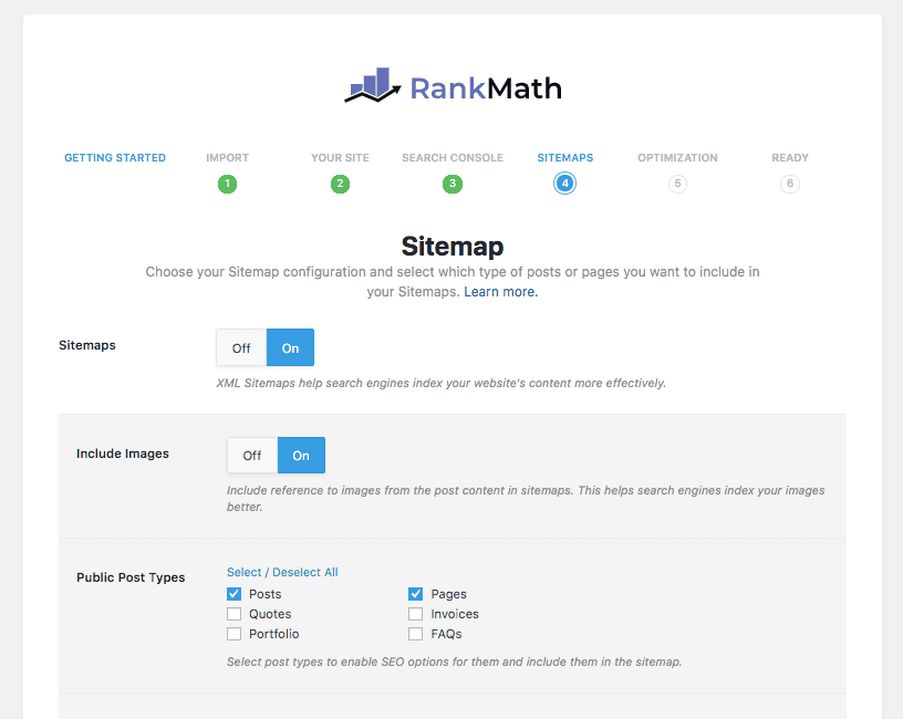 Rank Math SEO Sitemap