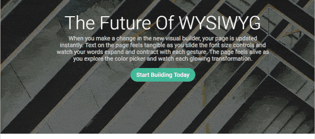 Divi Visual Builder Demonstration
