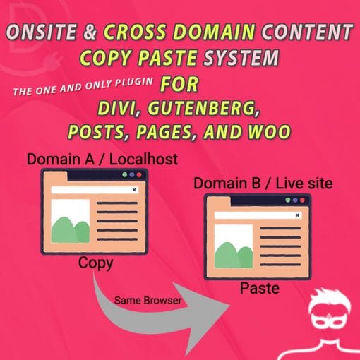 Cross-Domain Copy Paste for Divi/Gutenberg